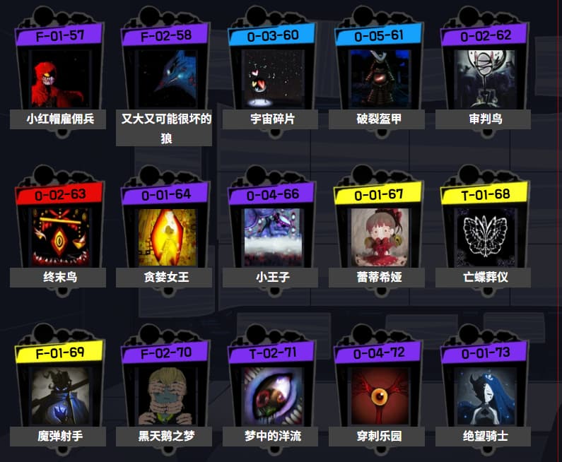 脑叶公司异想体图鉴