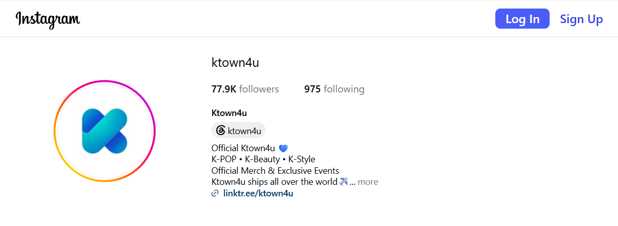 ktown4u ig账号