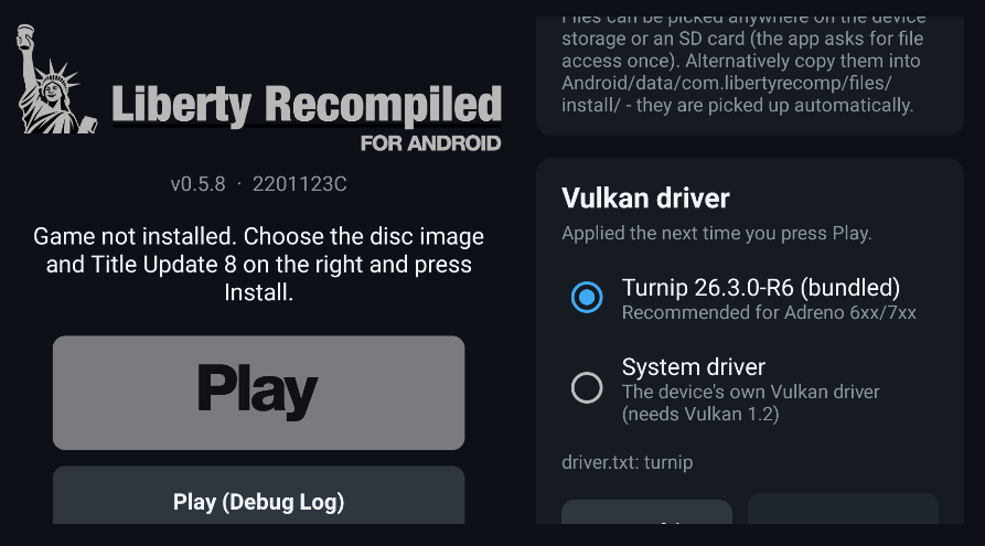 liberty recompiled