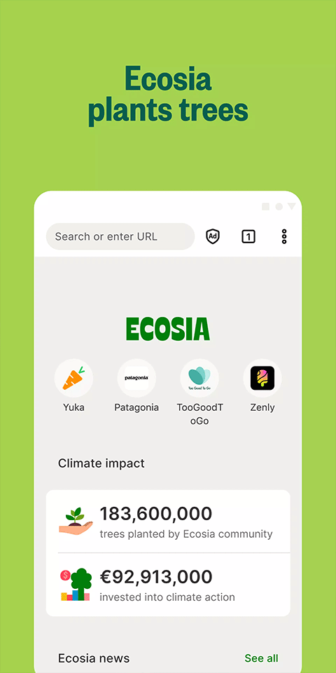 ecosia手机浏览器截图1