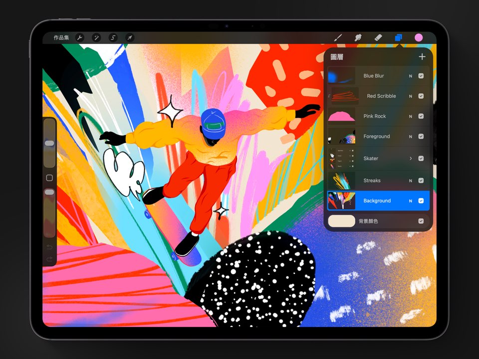 procreate绘画修图截图0