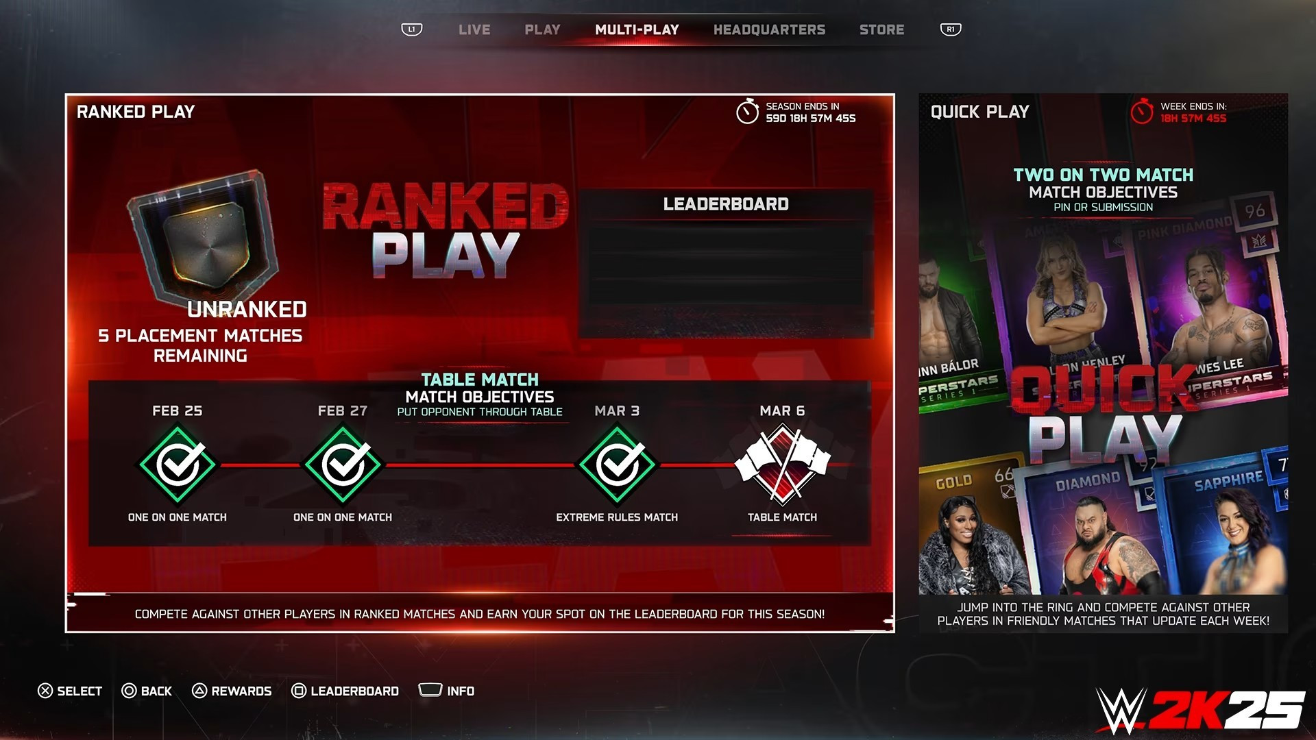 WWE2K25游戏模式介绍1