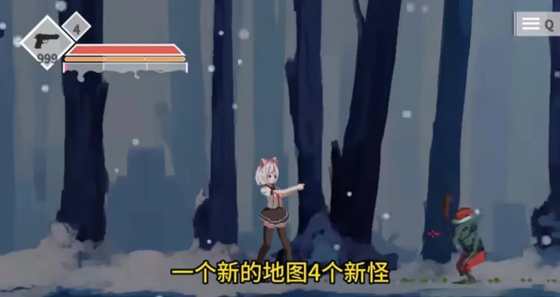 白毛少女大战僵尸圣诞版截图0