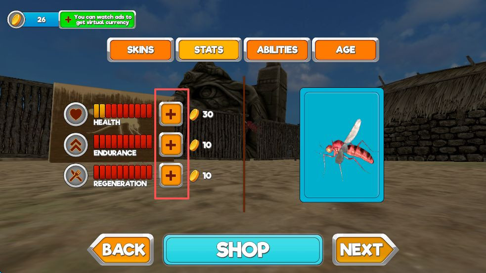 蚊子模拟器3d版怎么玩