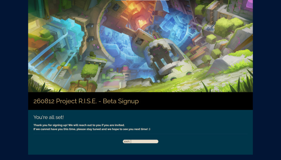 project rise测试服