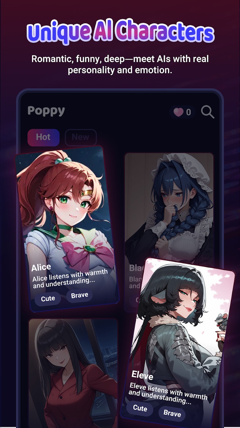 poppyai虚拟聊天截图3