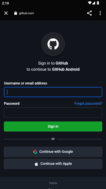 github移动端