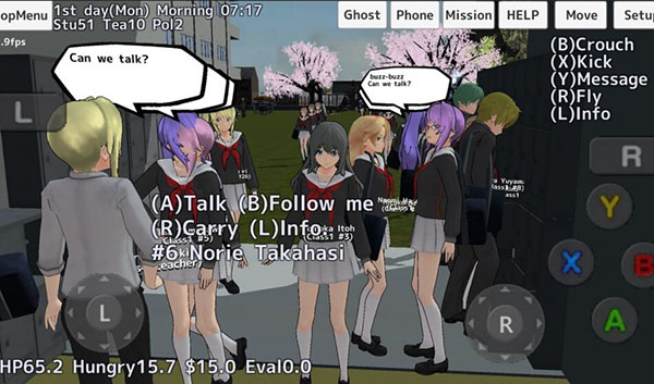 校园女生模拟器英文版截图3